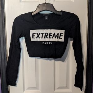 Long sleeve S crop top by Forever 21
